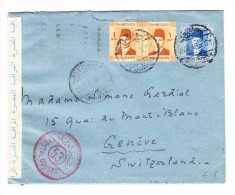 Ägypten - 26.12.1940 Zensur Brief Mit Inhalt Nach Genf - Storia Postale