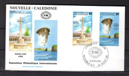 Enveloppe 1er Jour De 1990 " NOUVELLE-ZELANDE 1990  / NOUMEA Le 24-08-90 " N° YT PA  269 270. Parf état. FDC - Militaria