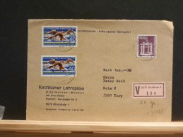 54/185     LETTRE   ALLEMAGNE - Swimming