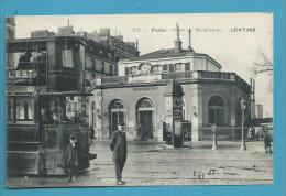 CPA 372 Tramway à étage Gare De Montrouge (ceinture) PARIS - Public Transport (surface)