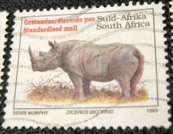 South Africa 1993 Rhinoceros Diceros Bicornis Standardised Mail - Used - Gebruikt