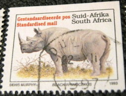 South Africa 1993 Rhinoceros Diceros Bicornis Standardised Mail - Used - Oblitérés