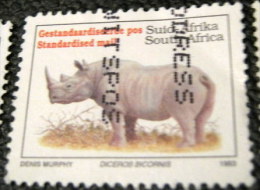 South Africa 1993 Rhinoceros Diceros Bicornis Standardised Mail - Used - Gebruikt