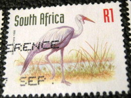 South Africa 1997 Bugeranus Carunculatus Crane Bird 1r - Used - Gebraucht