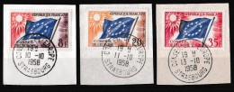 YT 17, 18 Et 20 Oblitérés - CAD De 1958, Conseil De L'Europe, Strasbourg - Superbes - Oblitérés