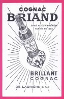 B109 - BUVARD -  COGNAC BRIAND - BRILLANT COGNAC De LAURIERE & C° - Liqueur & Bière