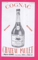 B118 - BUVARD -    COGNAC CHATEAU PAULET - J. MAURICE LACROUX JARNAC Près COGNAC - Liqueur & Bière