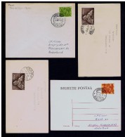 1956/57/71 Portugal Postal Ambulances Ambulâncias MINHO II + CONDUÇÃO Aveiro-Sernada + CORGO I + BEIRA ALTA II Gc179 - Cartas & Documentos