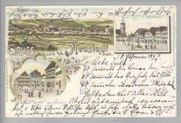 AK DE Bay NEUSTADT A/Saale 1897-02-21 Litho Rosenblatt - Neustadt Waldnaab