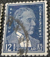 Turkey 1931 Kemal Ataturk 12.5k - Used - Used Stamps