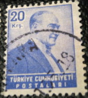 Turkey 1955 Kemal Ataturk 20k - Used - Usati