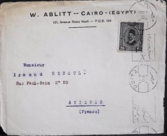 EGYPTE - Fragment De Lettre Oblitérée Et Affranchie - Année 1933 - En Bon Etat - - Cartas & Documentos