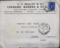 EGYPTE - Fragment De Lettre Oblitérée Et Affranchie - Année 1938 - En Bon Etat - - Cartas & Documentos