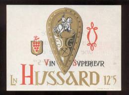 Etiquette De Vin De Table  -   Le Hussard   -  Thème Chevalier Cheval - Pferde