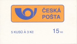 Czech Rep. / Stamps Booklet (1993) 0014 ZS 3 City Cesky Krumlov (church; Castle; CESKA POSTA = Czech Post; EMS) (J3721) - Otros & Sin Clasificación