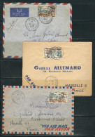 AOF 1953  N° Usages Courants S/Lettre (3 Lettres Diff.) - Covers & Documents