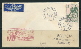 AOF 1951  N° Usages Courants S/Lettre Expo Abidjan - Covers & Documents