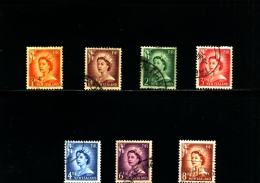 NEW ZEALAND - 1956  QUEEN ELISABETH LARGE FIGURES  SET  FINE USED - Used Stamps