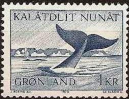 GREENLAND # 71  -   WHALE  DIVING  1v  - 1970   MINT - Neufs