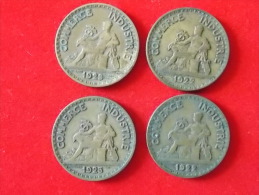 Lot De 4 Monnaies France Bon Pour 2 Francs 1922 23 25 - Autres & Non Classés