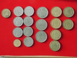 Lot De 18 Monnaies Espagne - Other & Unclassified