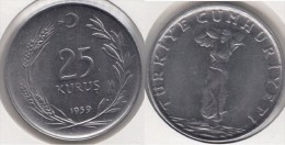 Turchia 25 Kurus 1959 Km#892.1 - Used - Türkei