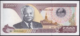 Laos 5000 Kip 2003 P34b UNC - Laos