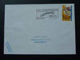 43 Haute Loire Brioude Football Euro Tournoi 1990 - Flamme Sur Lettre Postmark On Cover - Storia Postale