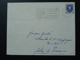 43 Haute Loire La Chaise Dieu Abbaye 1956 - Flamme Sur Lettre Postmark On Cover - Abbeys & Monasteries
