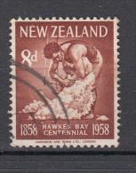 Nieuw-Zeeland 1958 Mi Nr 380   100 Jaar Provincie Hawke’s Bay - Used Stamps