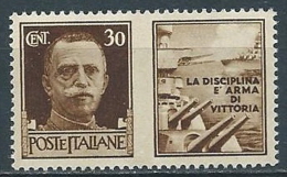 1942 REGNO PROPAGANDA DI GUERRA 30 CENT MNH ** - VA - Propagande De Guerre