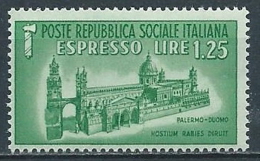 1944 RSI ESPRESSO DUOMO DI PALERMO MNH ** - VA - Correo Urgente