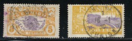 Réunion - Oblitéré - Charnière  Y&T 1922  N° 84  Carte De Lîle 5c Et 94  Port De St-Denis 50c Jaune Et Violet - Used Stamps