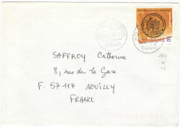 LUSSEMBURGO - LUXEMBOURG - 1996 - 16 Enregistrement Et Domaines - Viaggiata Da Mondorf-les-Bains Per Nouilly, France - Storia Postale