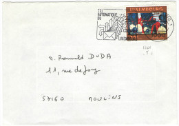 LUSSEMBURGO - LUXEMBOURG - 1994 - 14F Europa - Flamme Tri Automatique Du Courrier - Viaggiata Da Luxembourg Per Mouli... - Cartas & Documentos