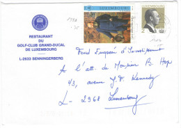 LUSSEMBURGO - LUXEMBOURG - 2000 - Restaurant Du Golf-Club Grand-Ducal - A Emile Mayrisch + 2F - Flamme - Viaggiata Da... - Brieven En Documenten
