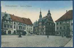 Hildburghausen Markt Mit Rathaus, Gelaufen 1920 (AK307) - Hildburghausen