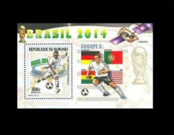 BURUNDI World Cup Coupe Monde Soccer Football FUSSBALL BRASIL BRAZIL 2014 GROUPE GROUP G GERMANY PORTUGAL USA GHANA MNH - 2014 – Brazil