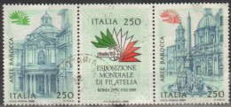 1985 Italia 1719-21 Arte Barocca Trittico Usato - 1981-90: Used