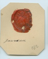 CACHET HISTORIQUE EN CIRE  - Sigillographie - SCEAUX - 082 Jarreau - Seals