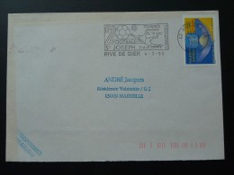 42 Loire Rive De Gier Tournoi Fotball 1999 - Flamme Sur Lettre Postmark On Cover - Storia Postale