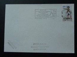 42 Loire Roanne Faience Revolutionnaire 1989 - Flamme Sur Lettre Postmark On Cover - Franz. Revolution