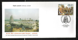 INDIA, 2009, SPECIAL COVER, Sri Veera Venkata Satyanarayana Swamyvari Temple,EGNPEX KAKINADA - Covers & Documents