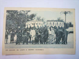 Un Groupe De  CHEFS  à  ABOMEY  (Dahomey)    - Benin