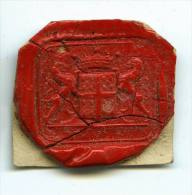 CACHET HISTORIQUE EN CIRE  - Sigillographie - SCEAUX - 140 De Choiseuil - Seals