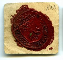 CACHET HISTORIQUE EN CIRE  - Sigillographie - SCEAUX - 141 De Kerkistel - Seals