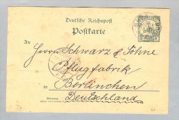 Deutsche Post In Kamerun 1901-11-27 Bufa Ganzsache P8 - Camerún
