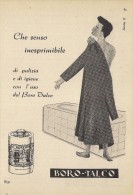 # BOROTALCO MANETTI & ROBERTS Florence 1950s Advert Pubblicità Publicitè Reklame Firenze Talc Talcum Powder Cosmetics - Non Classés