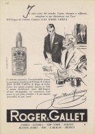 # ROGER & GALLET JEAN MARIE FARINA EAU DE COLOGNE 1950s Advert Pubblicità Publicitè Reklame Perfume Profumo Cosmetics - Non Classés