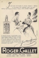 # ROGER & GALLET JEAN MARIE FARINA EAU DE COLOGNE 1950s Advert Pubblicità Publicitè Reklame Perfume Profumo Cosmetics - Non Classificati